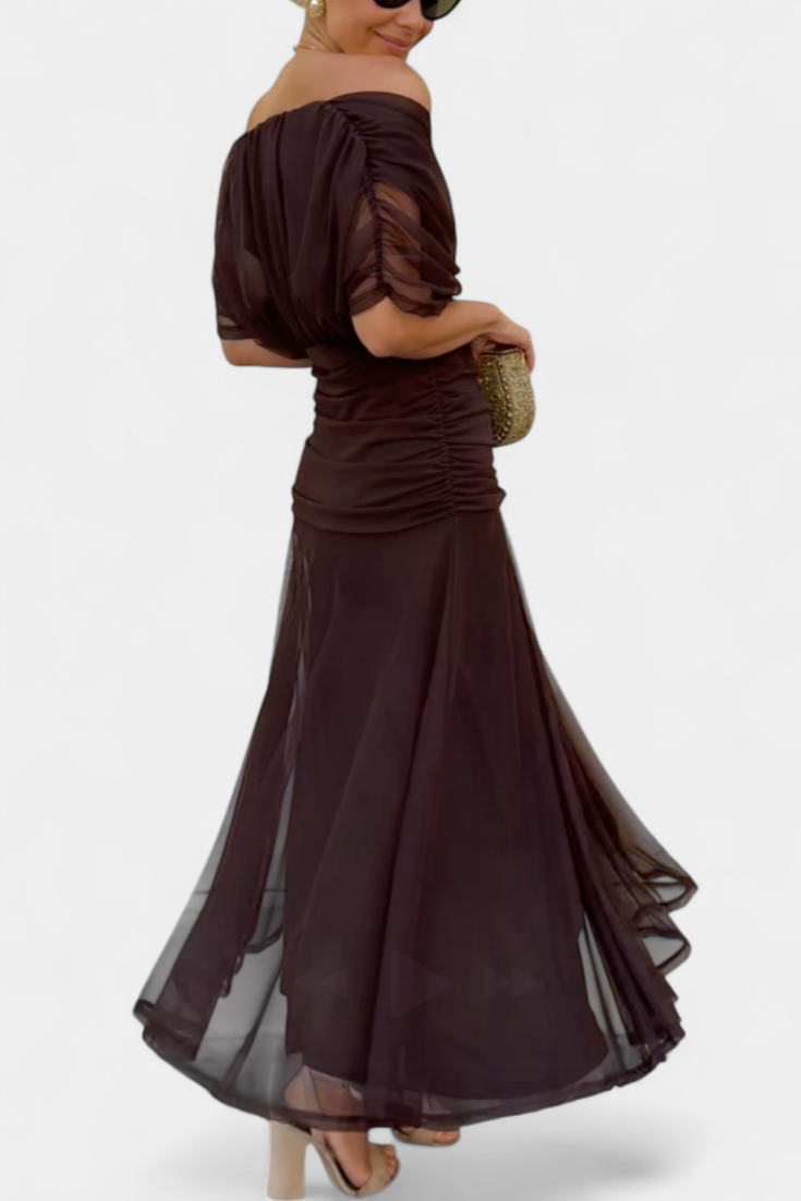 Theresa – Elegant Off-Shoulder Dress for Women - Image 7