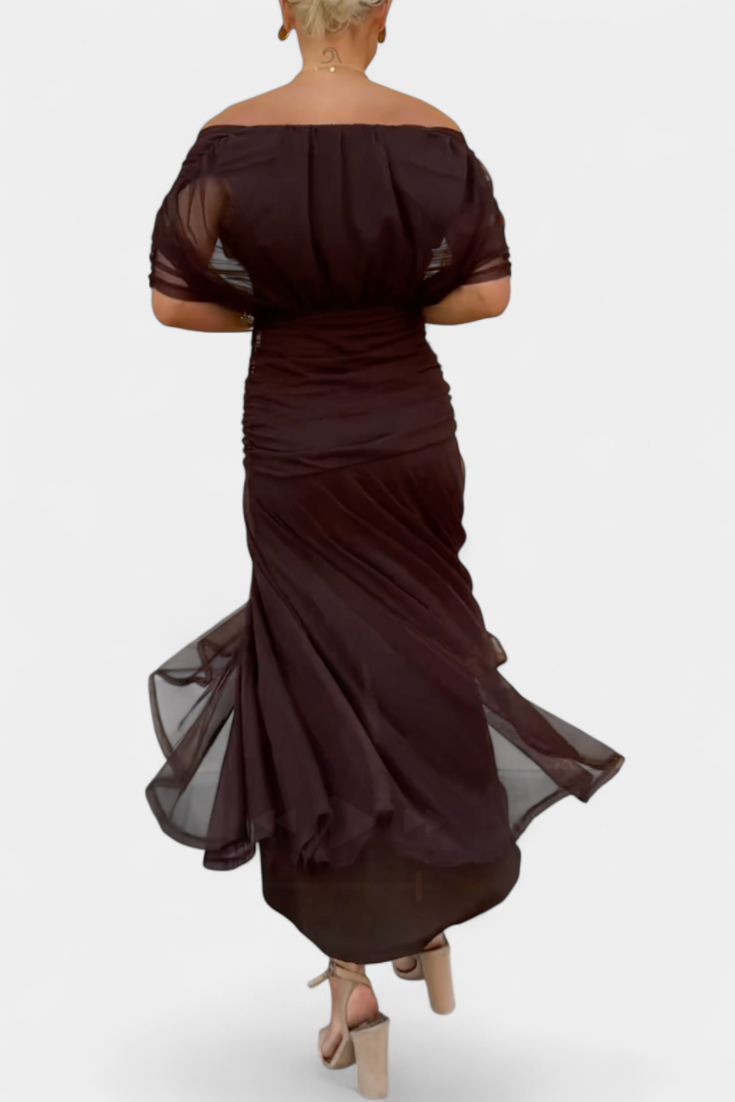 Theresa – Elegant Off-Shoulder Dress for Women - Image 8