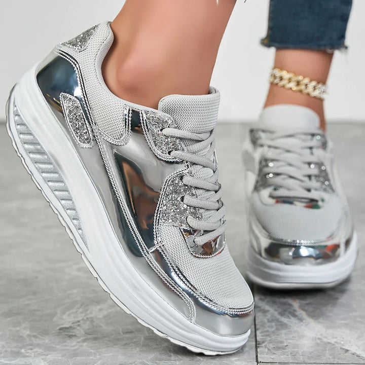 Damen Orthopädische Sneakers mit Schnürsenkeln