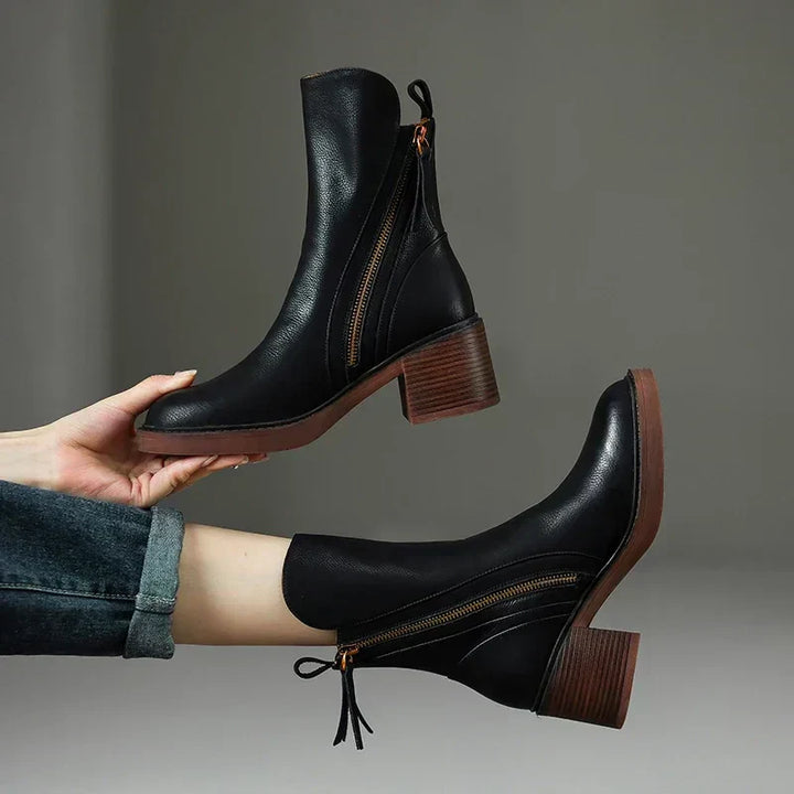 Damenstiefel aus Leder