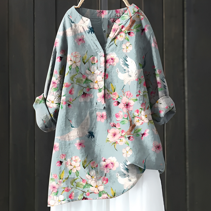 Esmeralda - Elegante florale Bluse für Frauen
