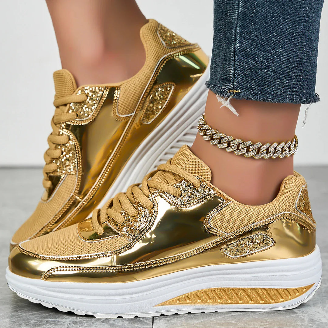 Damen Orthopädische Sneakers mit Schnürsenkeln