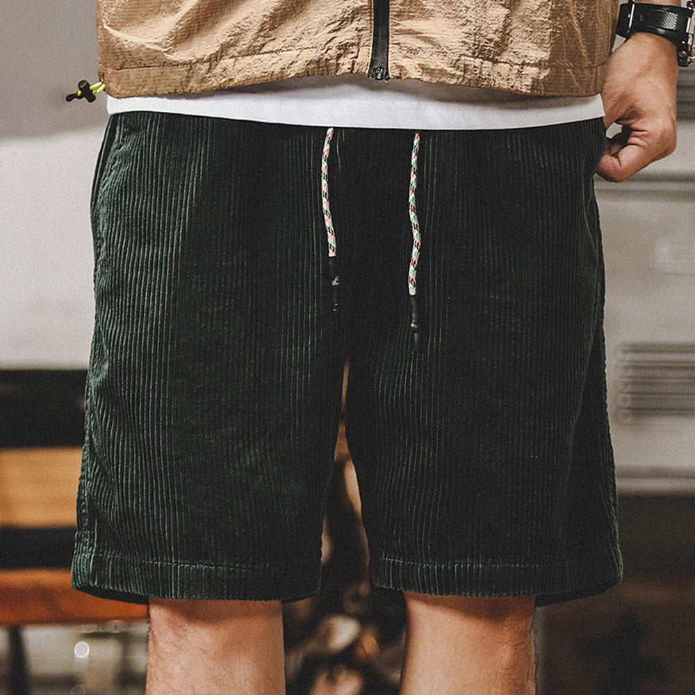 Elias | Herren Elastischer Bund Kordelzug Freizeit-Shorts