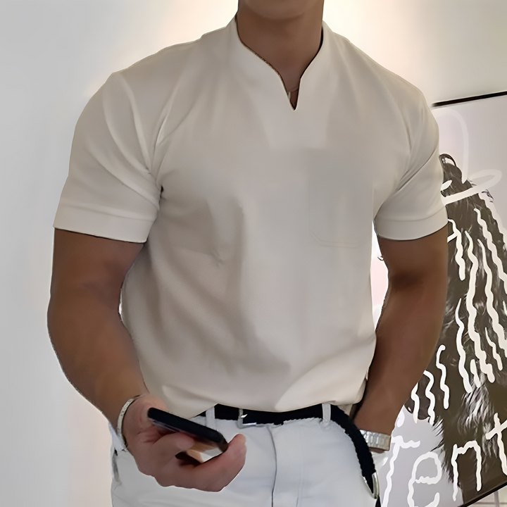Joel - Herrenhemd mit elastischem Bund für einen entspannten Look