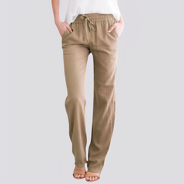 Isabel - Lässige, leichte Hose mit elastischem Bund für Damen