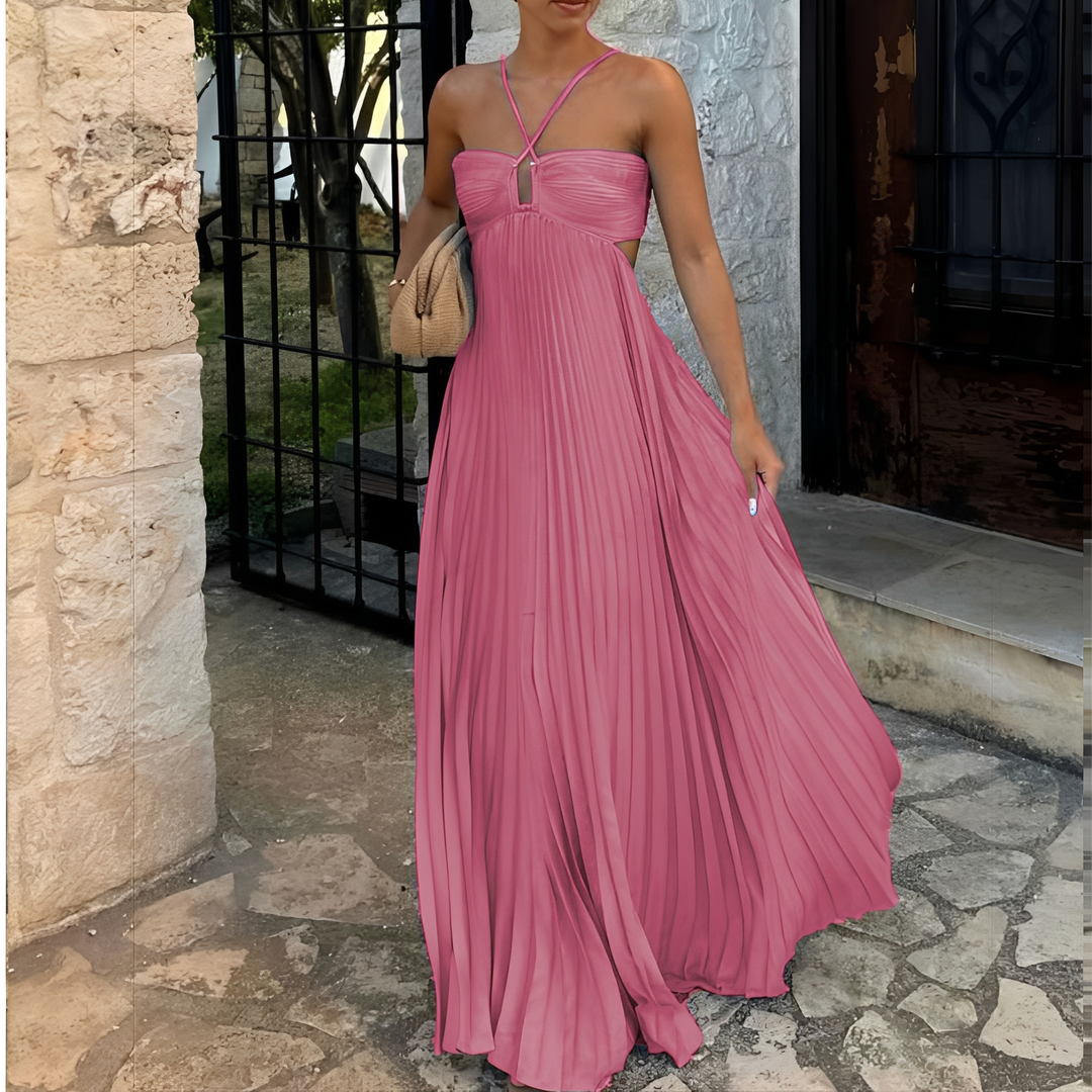 Marnie - Stilvolles Maxikleid mit Falten für Damen