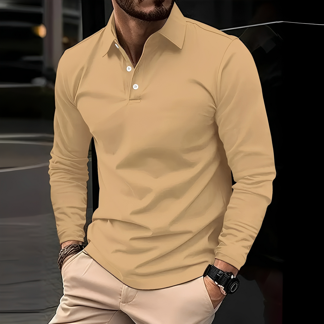Conner – Langärmliges Herren-Poloshirt – Lässig & komfortabel