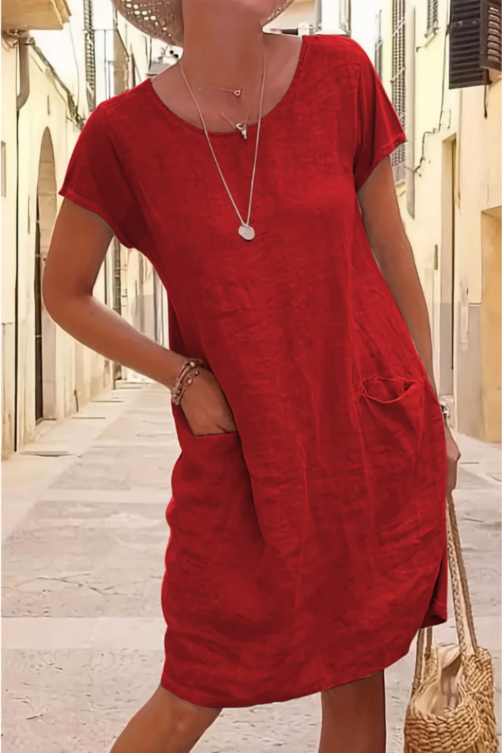 Gabrielle - Lockeres Kurzarmkleid für Damen