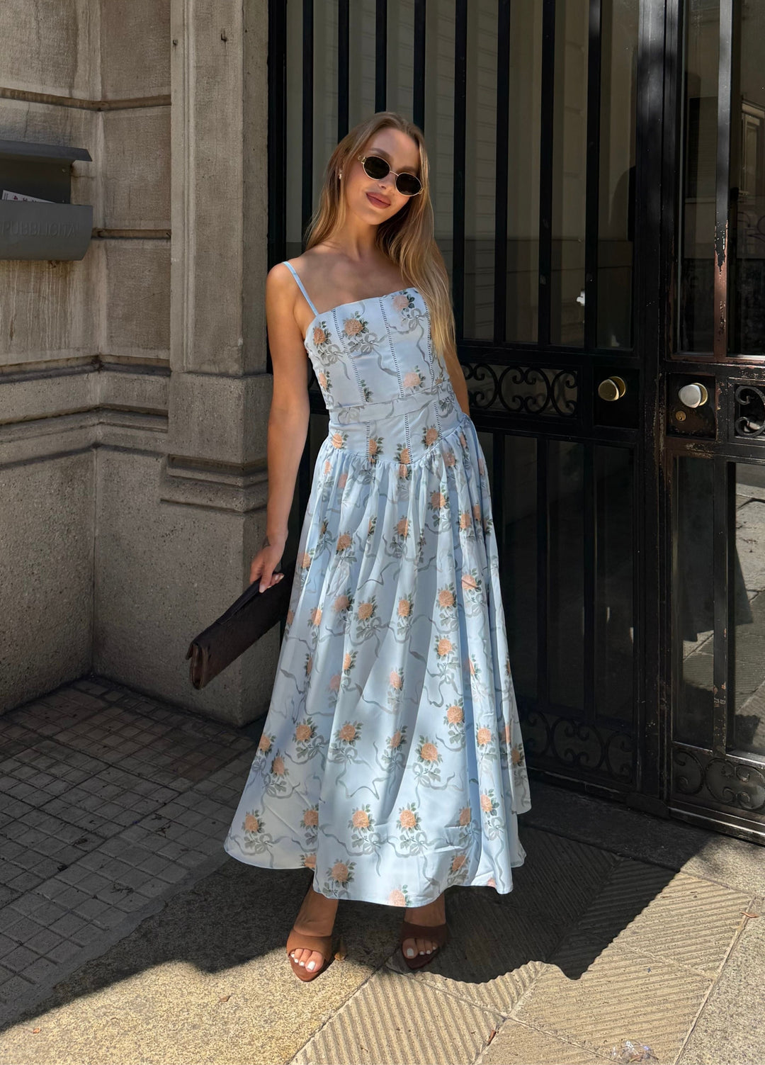 Seraphina | Elegantes Midikleid Sommer mit Blumenmuster 3
