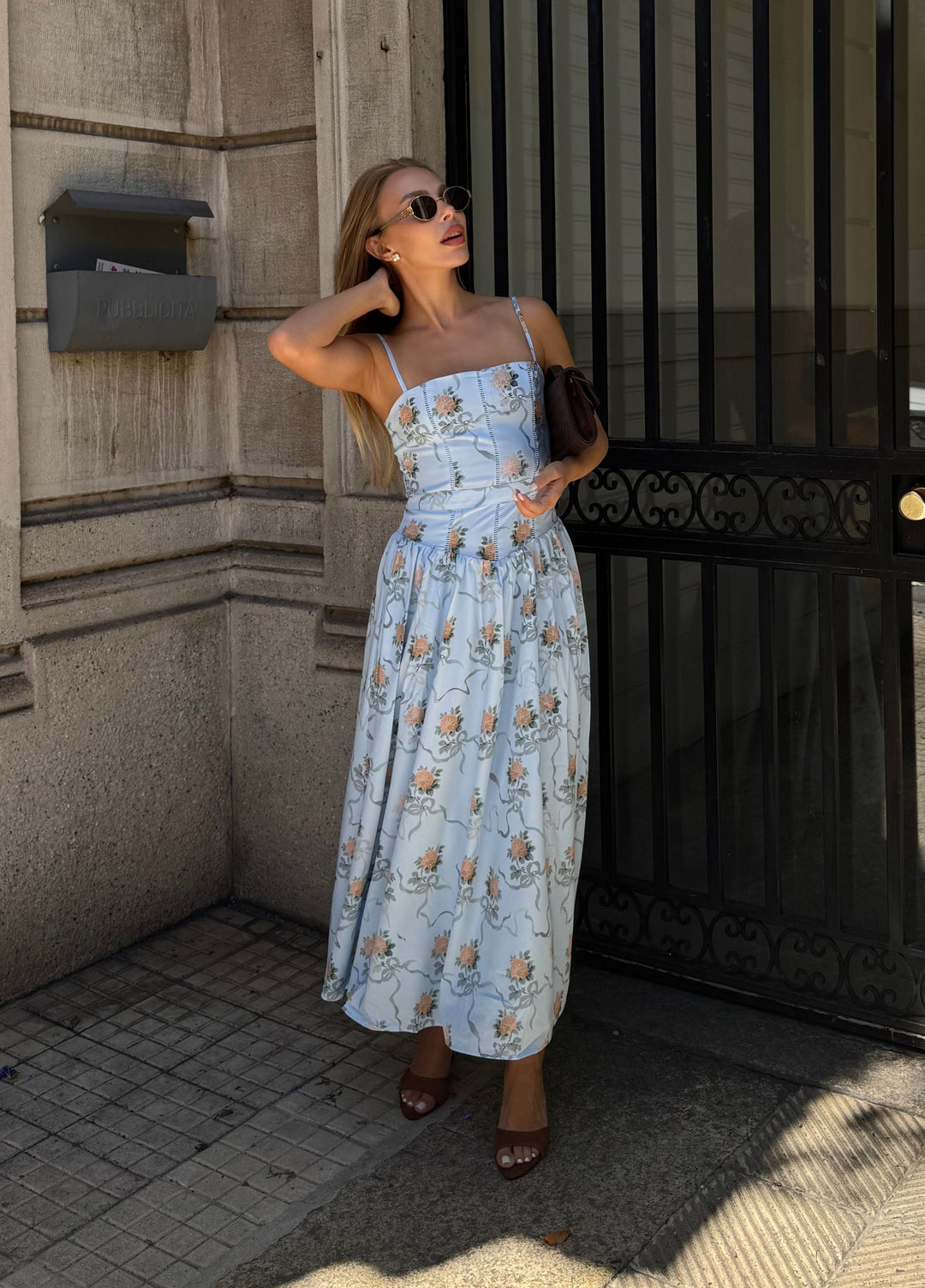 Seraphina | Elegantes Midikleid Sommer mit Blumenmuster 4