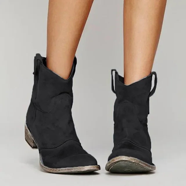 Western Stiefeletten | Kurzer Schaft mit Schlupflasche