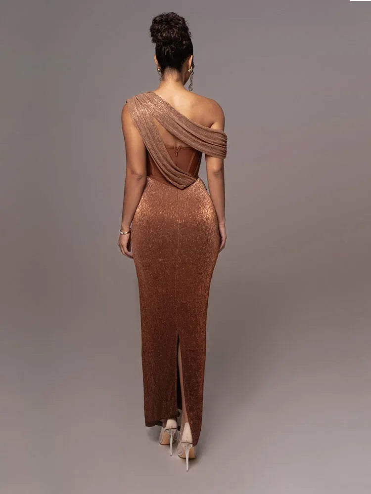 Nicole | Damen Ein-Schulter Abendkleid