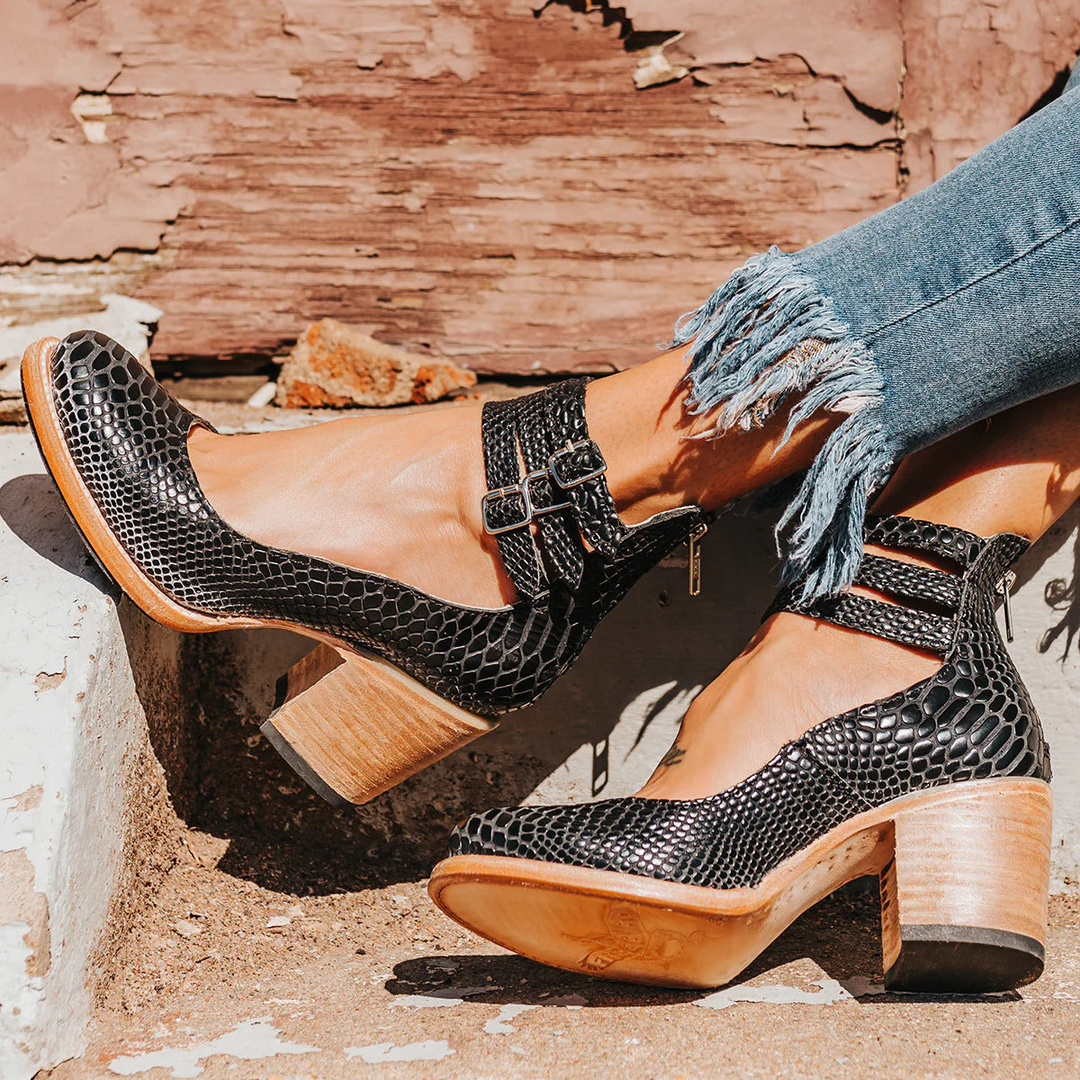 Damen Stiefeletten Blockabsatz