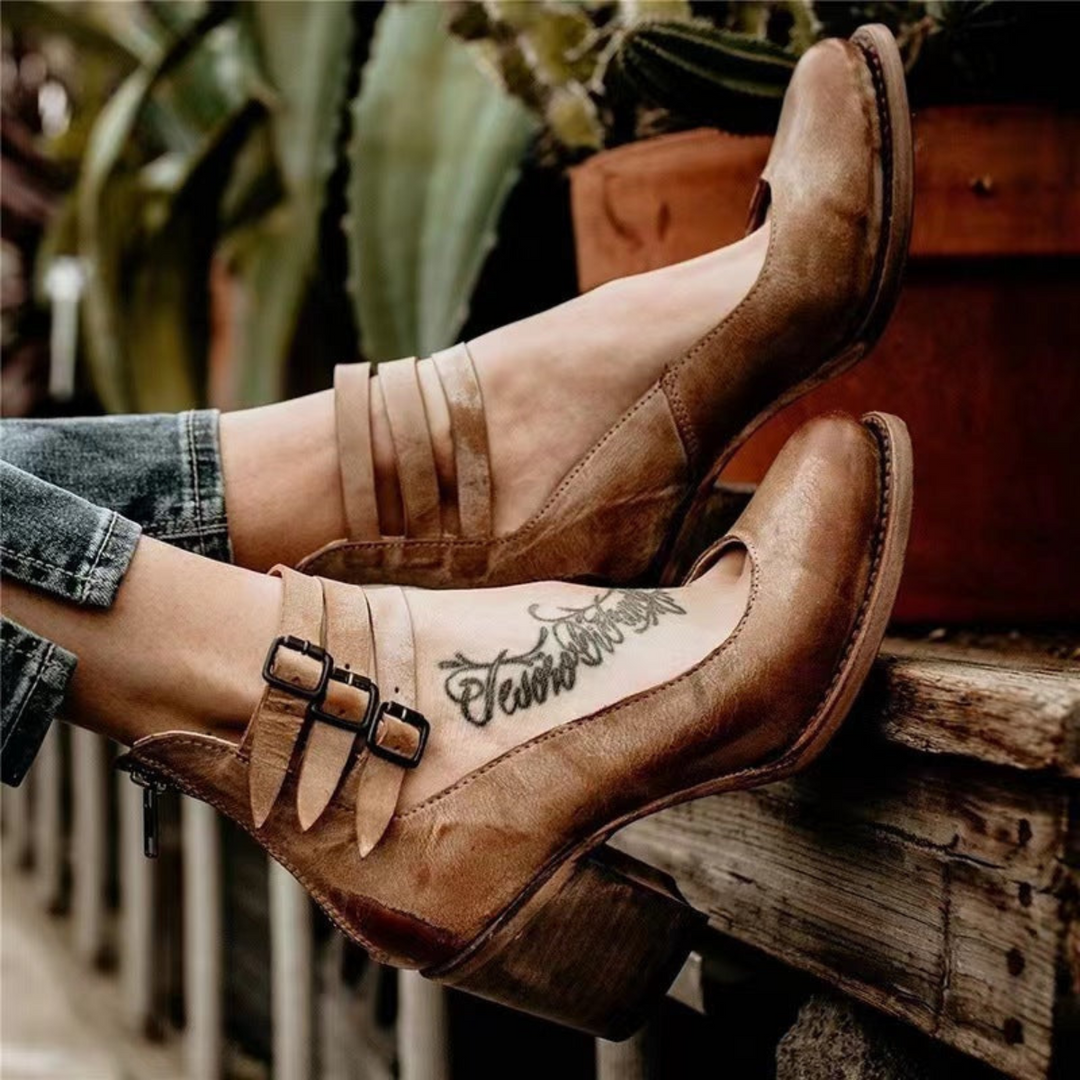 Katharina – Block Heel Ankle Shoes - Image 2
