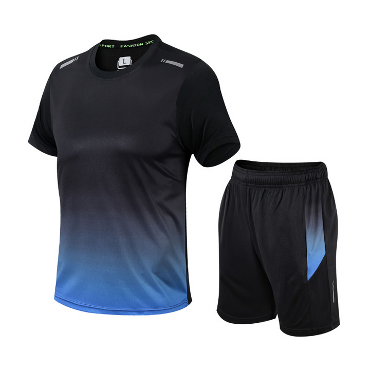 Schnelltrocknende Herren Sportset T-Shirt und Shorts