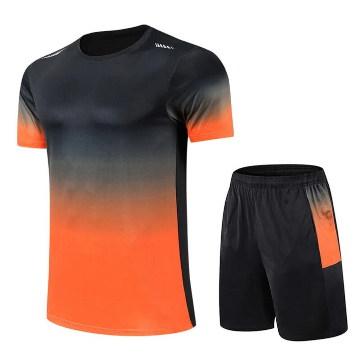 Schnelltrocknende Herren Sportset T-Shirt und Shorts