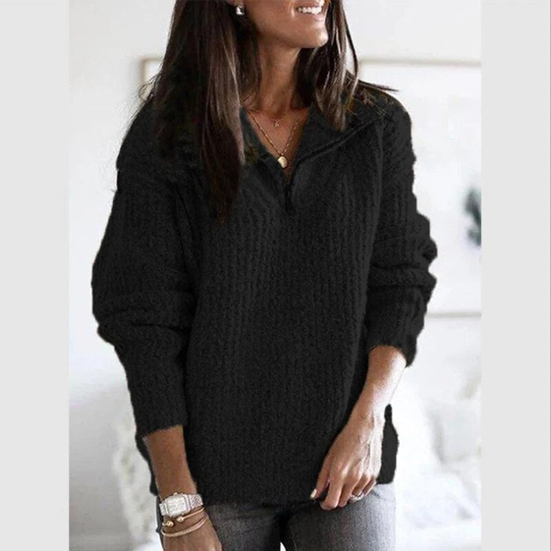 Sienna - Zip-Up Pullover für Damen