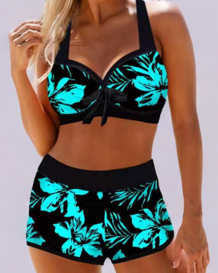 Sienna | Eleganter Hochtaillierter Floral Badeanzug für Damen – Bequem und Stilvoll 0