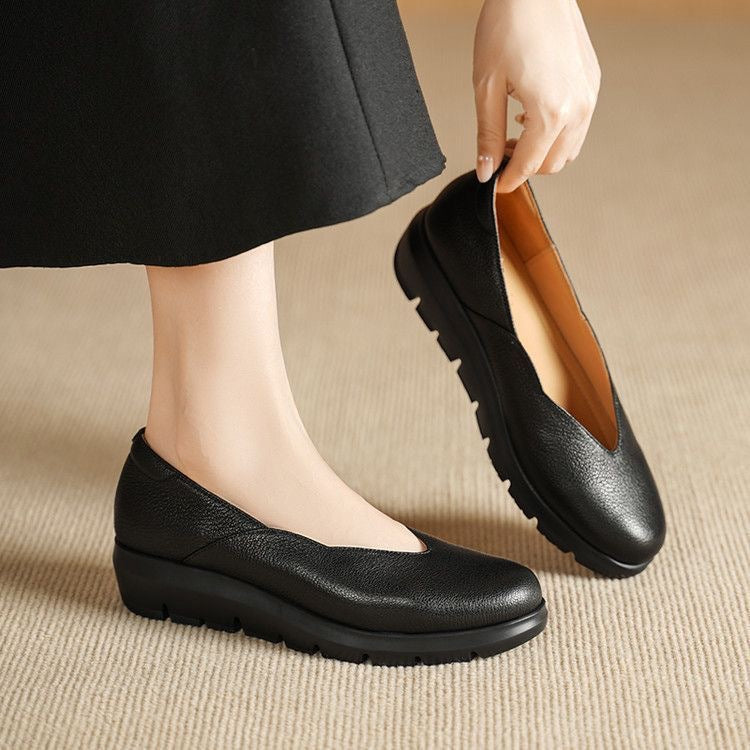 Silia | Bequeme, Elegante &amp; Leder Damen Ballerinas Schwarz 6