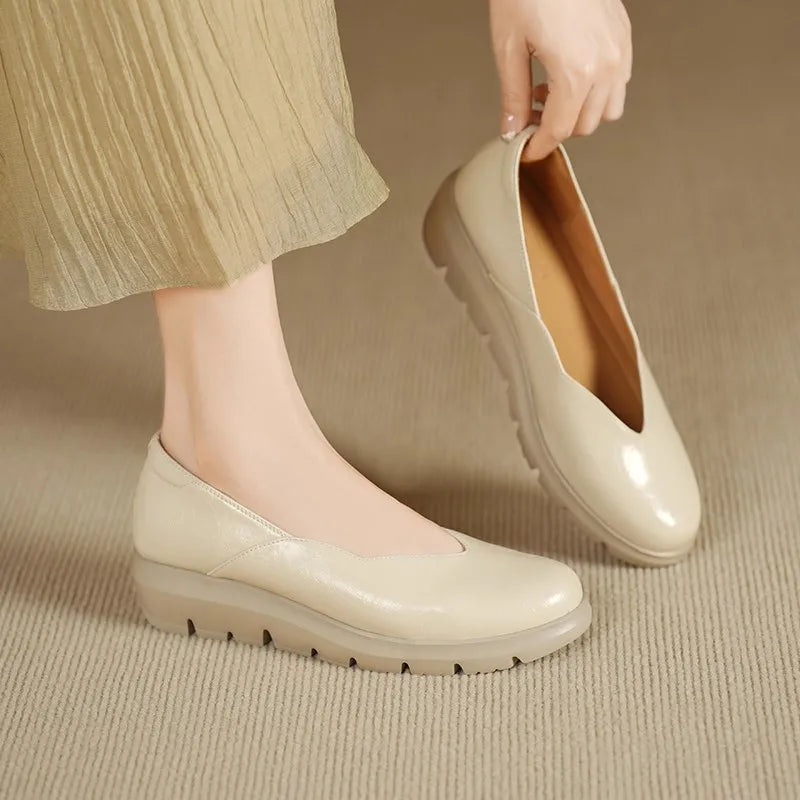 Silia | Bequeme, Elegante &amp; Leder Damen Ballerinas Schwarz 7
