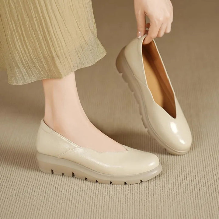 Silia | Bequeme, Elegante &amp; Leder Damen Ballerinas Schwarz 8