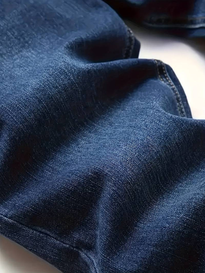 Herrenjeans Skinny-Jeans Fit mit Destroyed-Optik