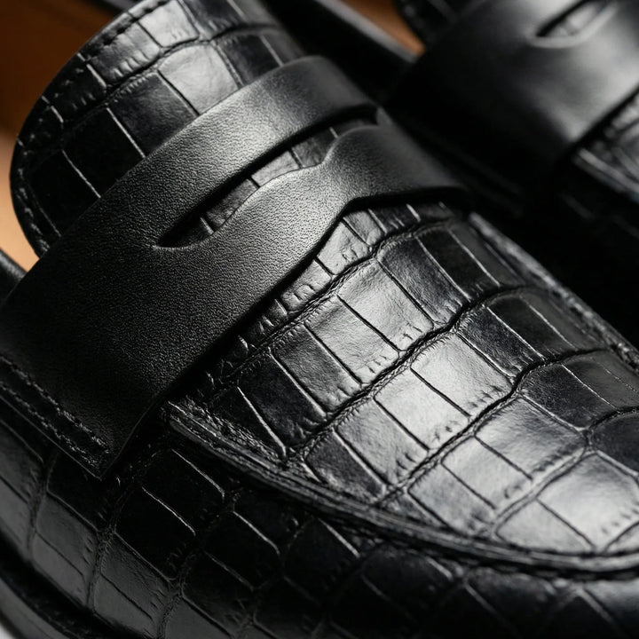 Slip On Damenschuh Elegant | Kroko-Optik & Zeitloser Chic