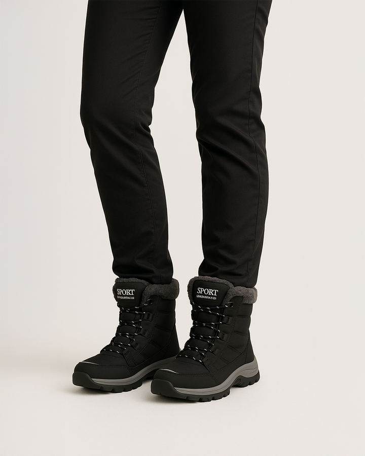 Gefütterte Schneestiefel mit rutschfester Sohle