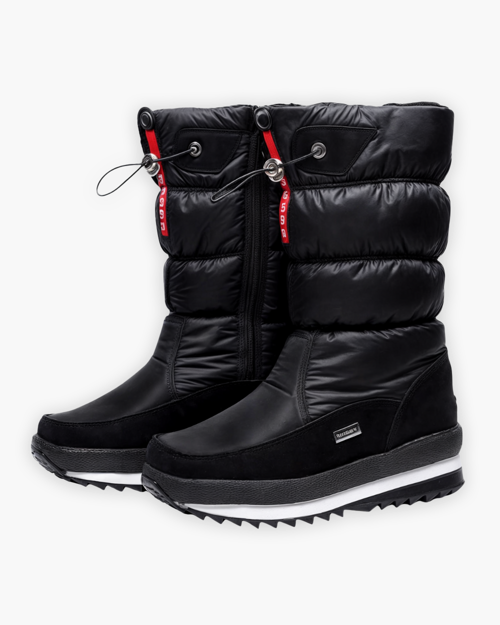 Gefütterte Winterstiefel mit rutschfester Sohle
