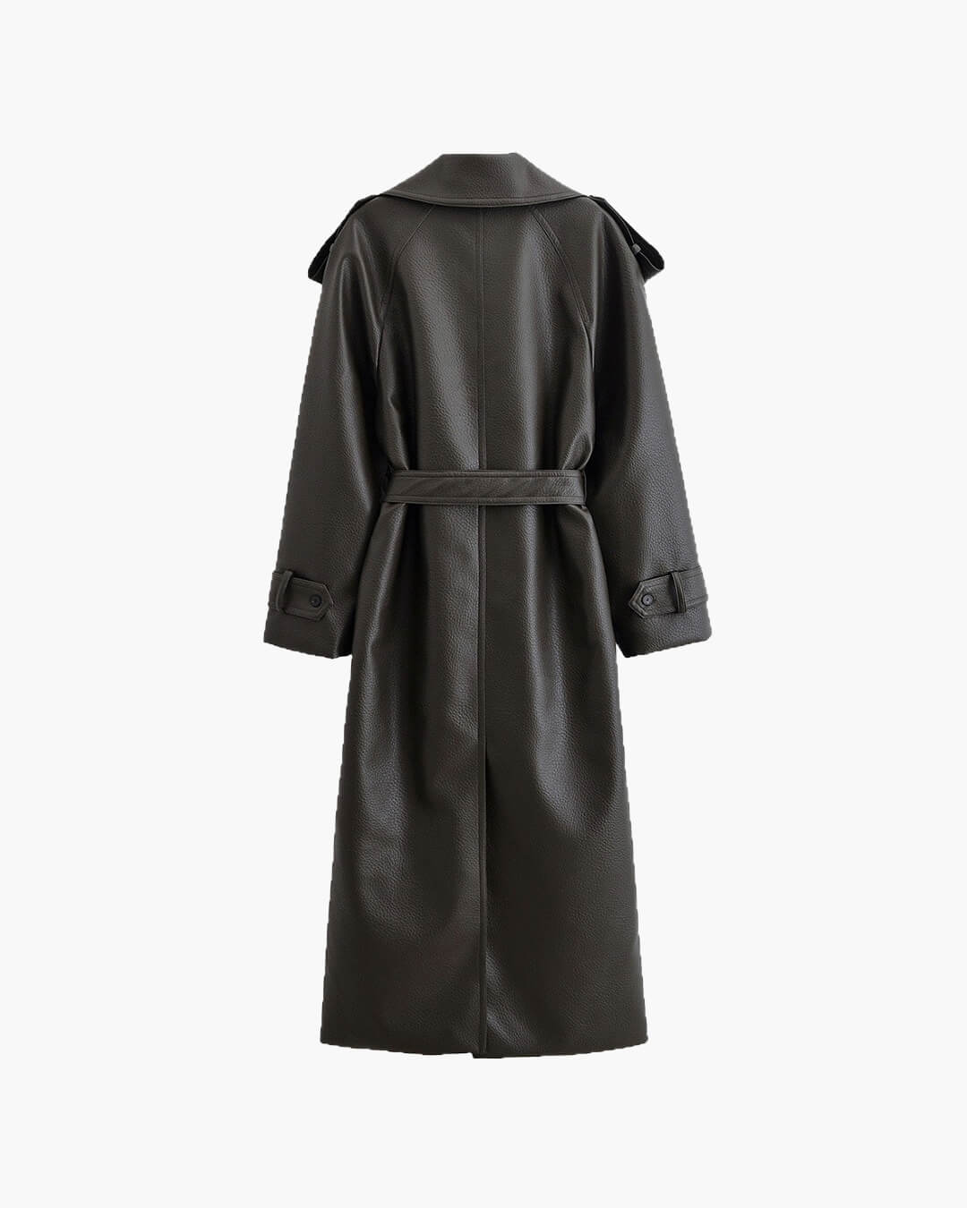 Marie | Damen Langer Winter-Trenchmantel aus Leder