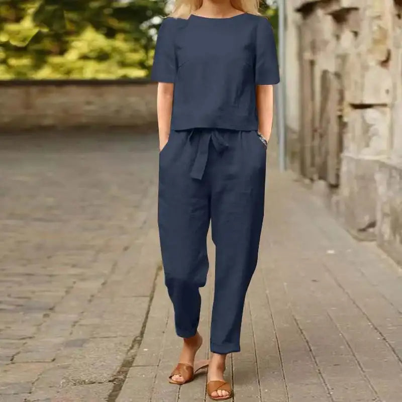 Sommer-Frühling Set: Luftiges & Stilvolles Outfit in Vielseitigen Farben – Ideal für warme Tage
