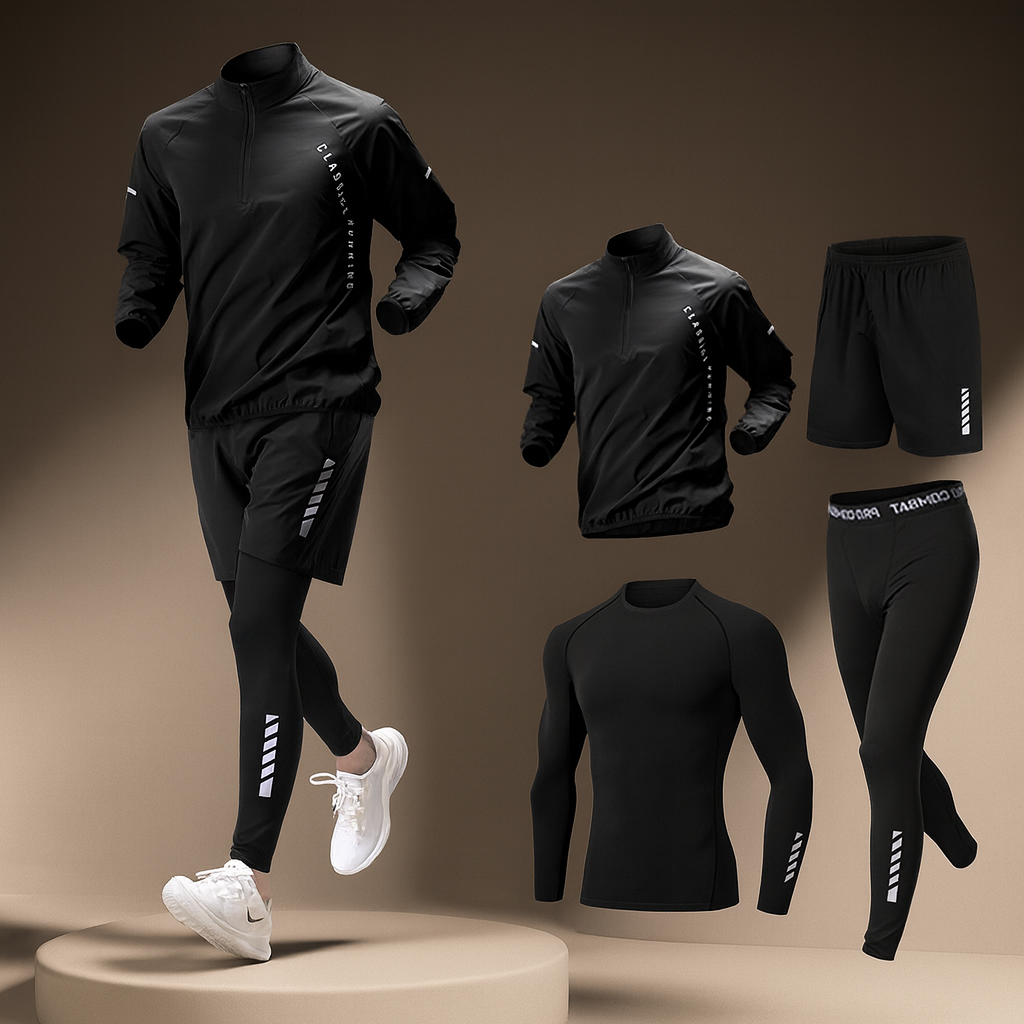 Sommerfeld | Atmungsaktives, Flexibles & Stilvolles 4-Teiliges Trainingsset 1