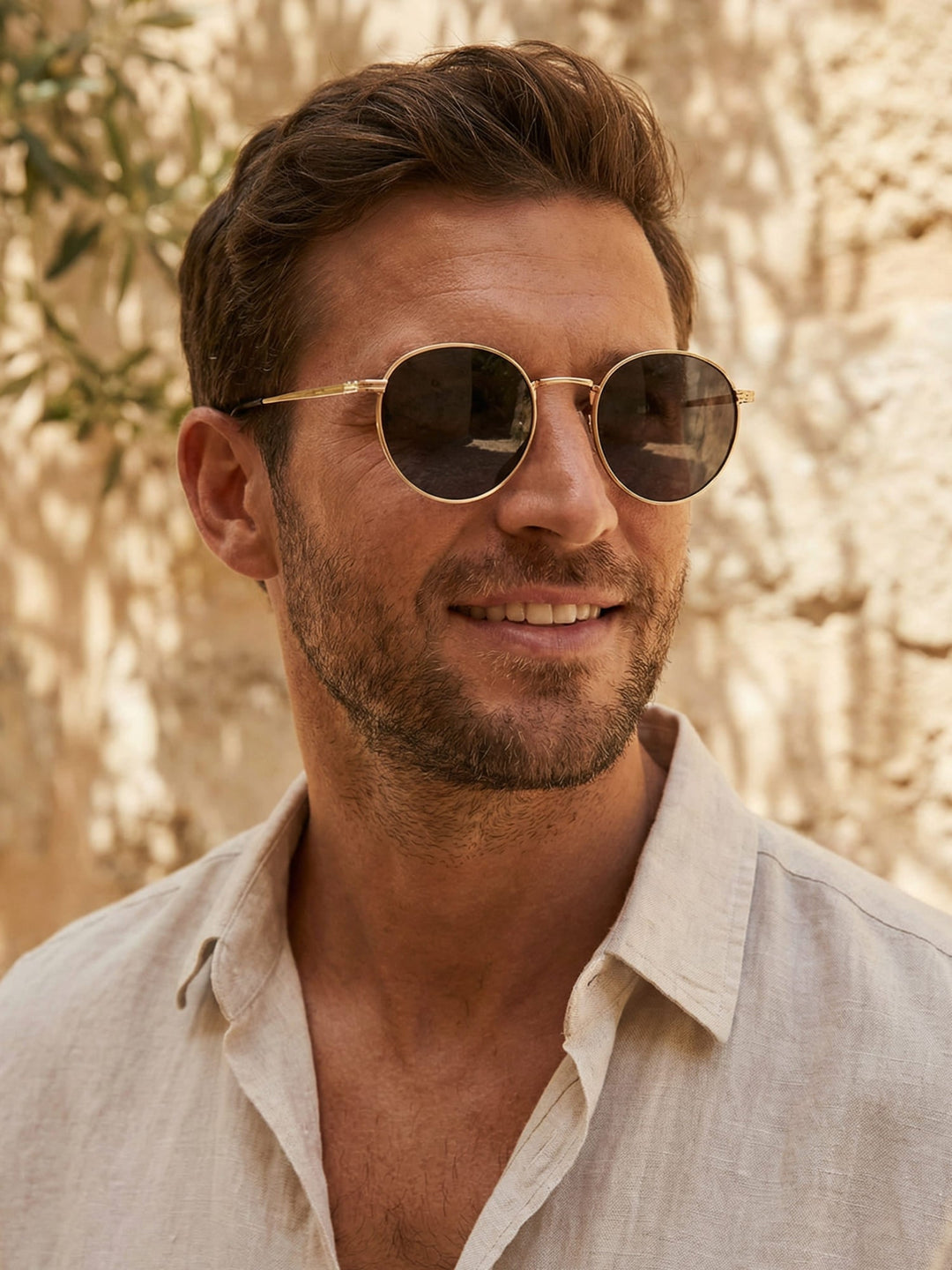 Sonnenbrille Herren | Rundes Design & Zeitloser Stil