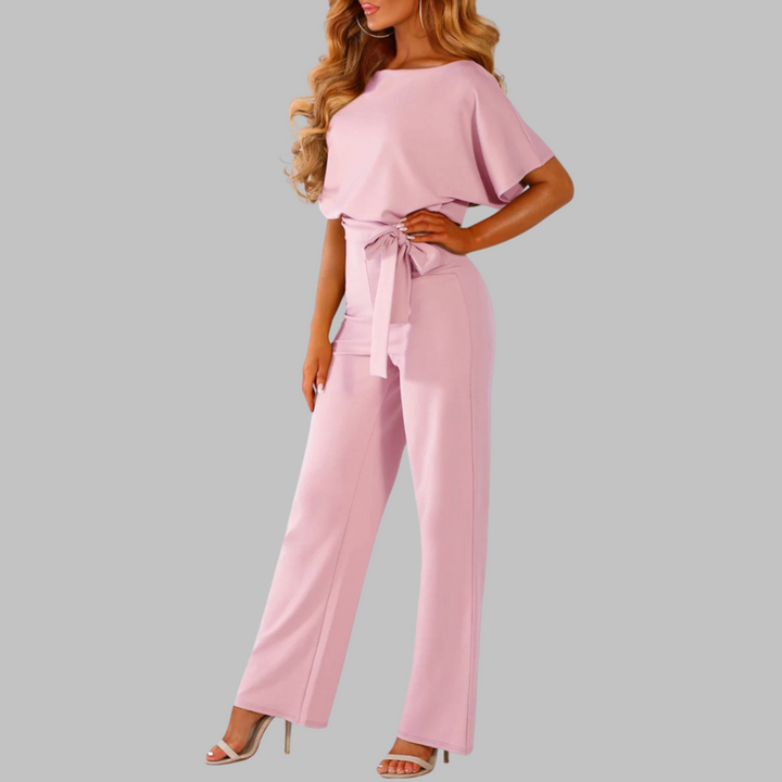 Sonnig | Eleganter Damen Jumpsuit – Weit Beinig, Taillengürtel &amp; Festlich für Hochzeiten 3