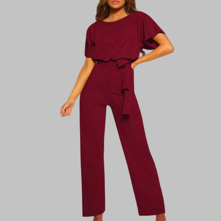 Sonnig | Eleganter Damen Jumpsuit – Weit Beinig, Taillengürtel &amp; Festlich für Hochzeiten 5