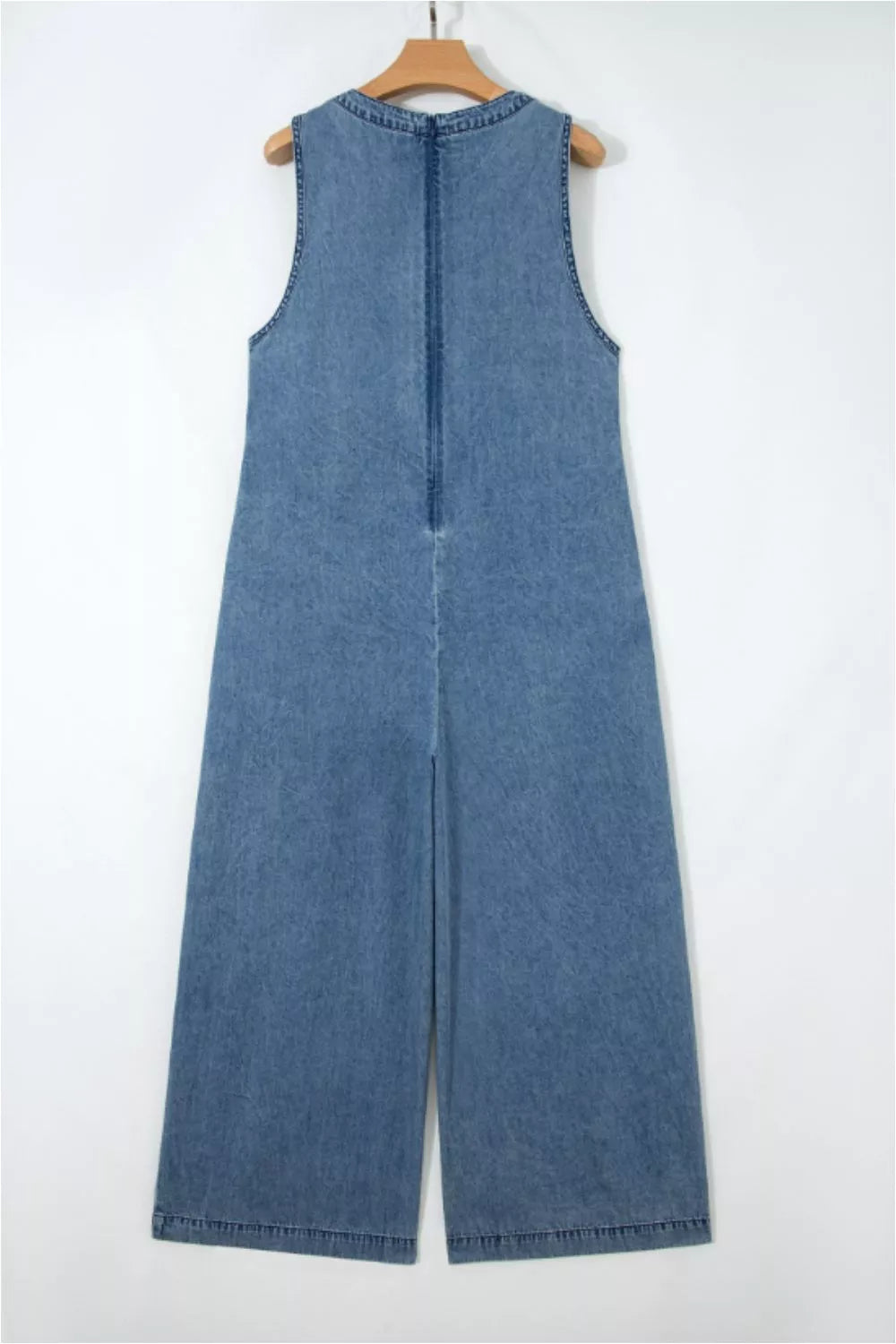 Sophie | Eleganter Denim-Jumpsuit mit weitem Bein