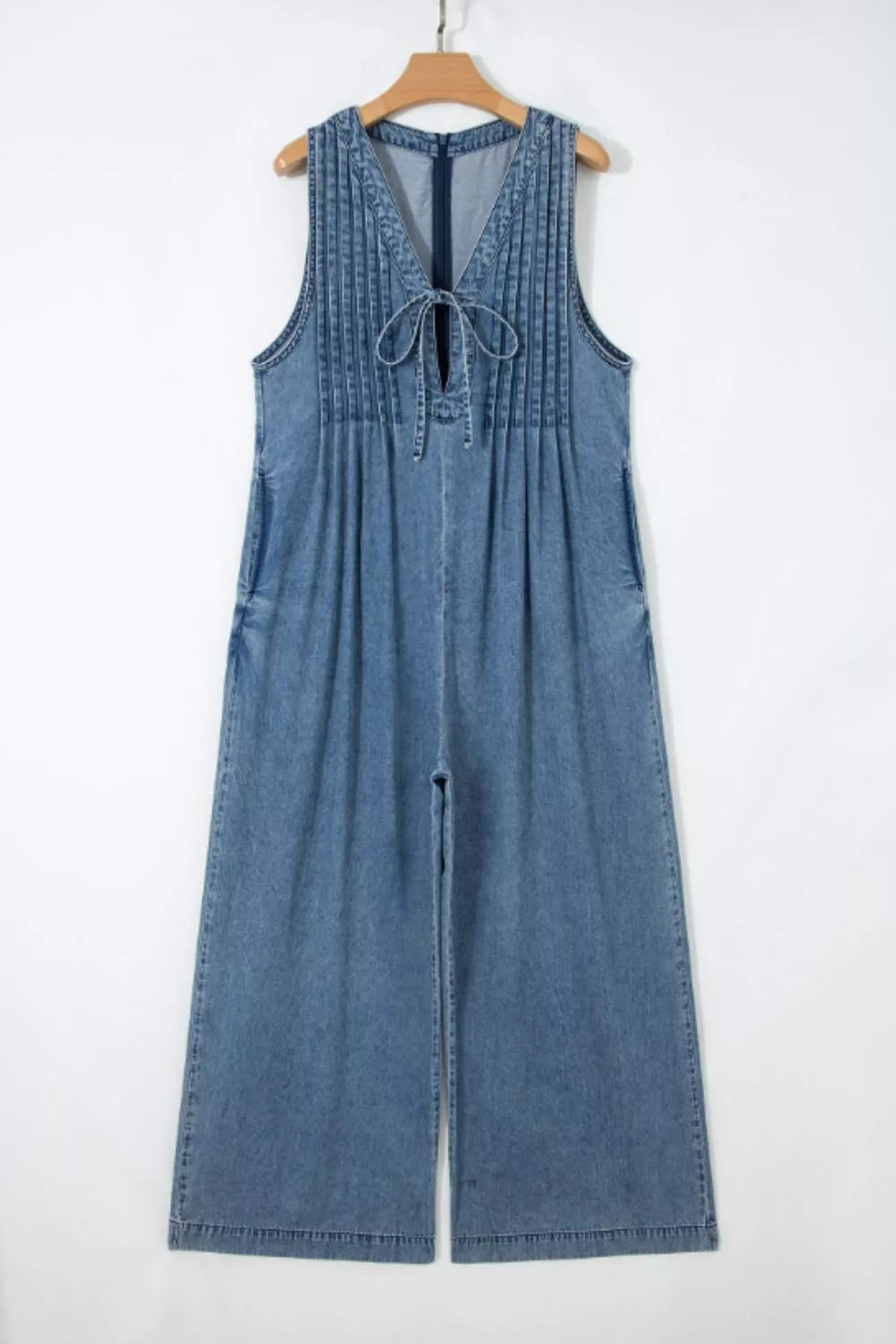 Sophie | Eleganter Denim-Jumpsuit mit weitem Bein