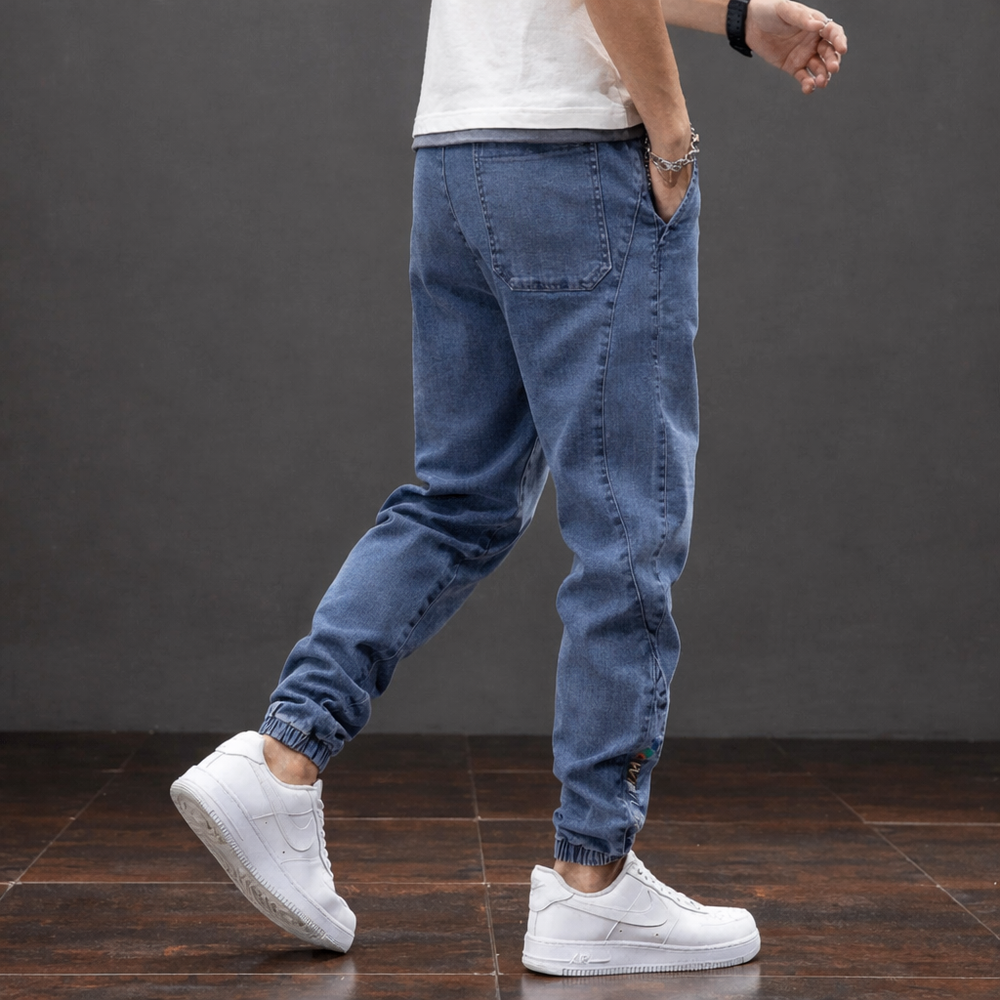 Ethan – Men Jogger Jeans with Drawstring Pants - Image 2