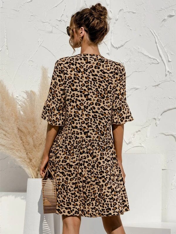 Stilvolles Print-Damen-Kleid