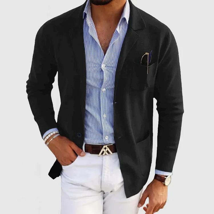Strickjacke Herren | Reverskragen & Taschen für gepflegten Look