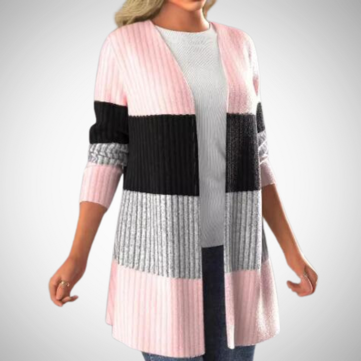 Strickjacke mit Streifen für Damen