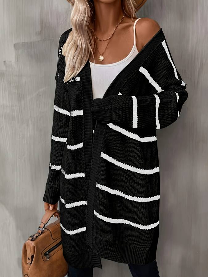 Strickjacke mit offenen Schultern Damenmode