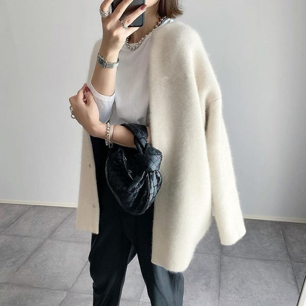 Strickjacke offen mit Taschen