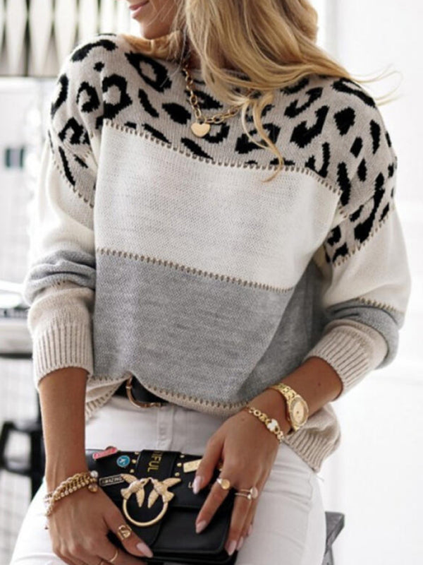 Strickpullover mit Rundhalsausschnitt