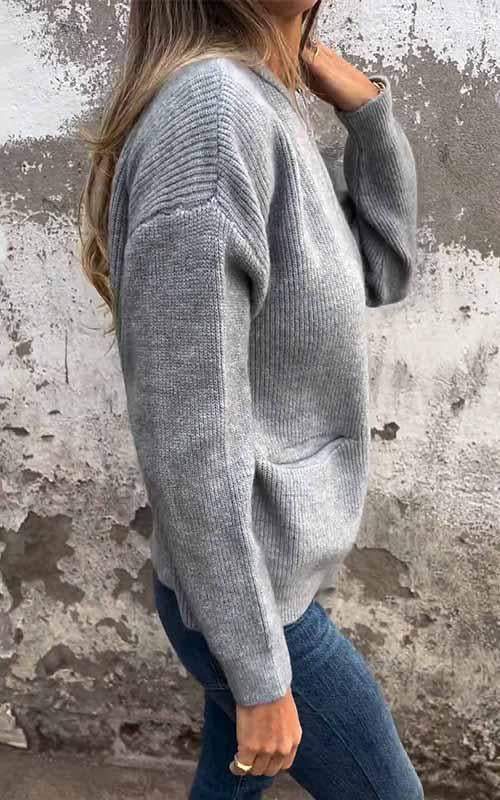 Strickweste mit Reißverschluss für Frauen