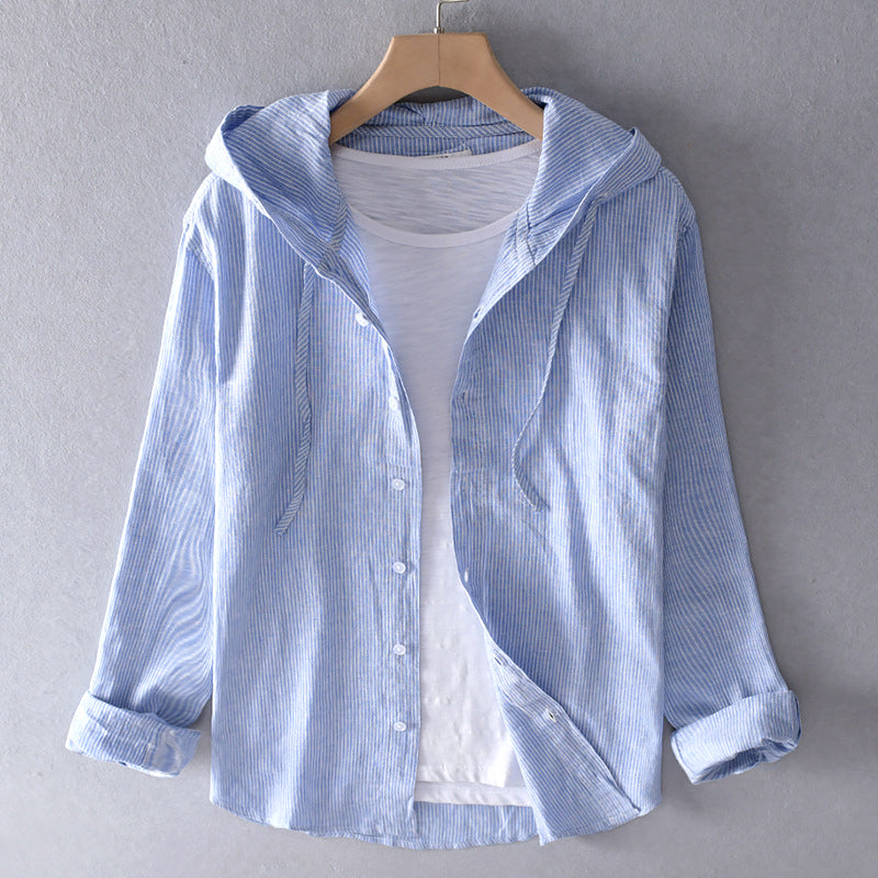 Bluse mit Kapuze Bequem Langarm