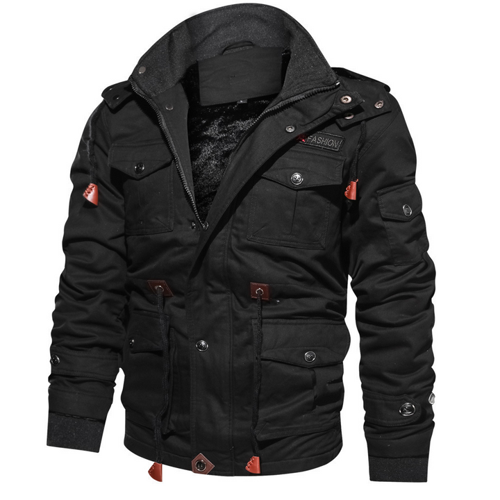 Winterjacke Mit Kapuze | Reißverschluss Und Taschen