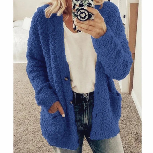 Sutton - Modische lange warme Strickjacke