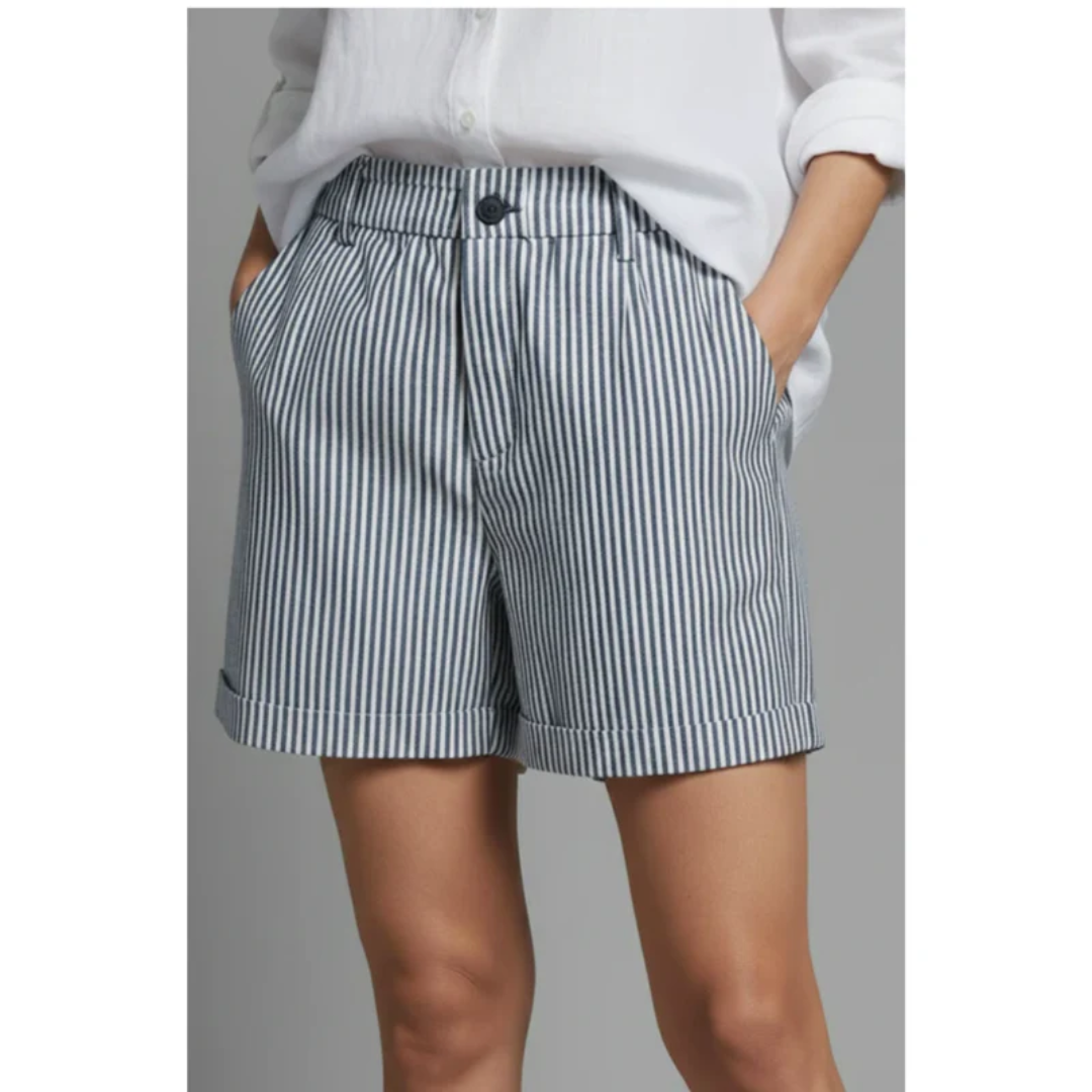 Svea | Damen Shorts Mit Hoher Taille Für Sommer