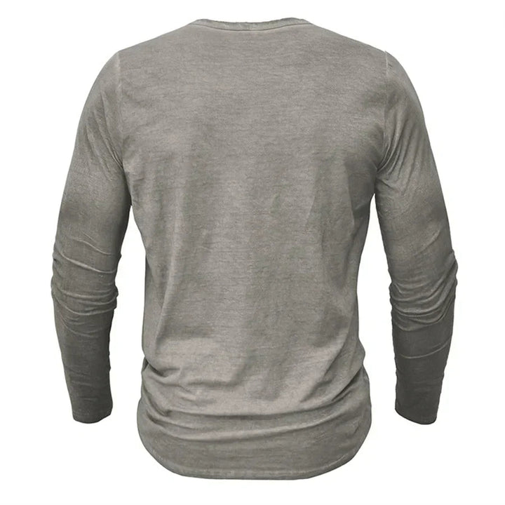 Sweatshirt Herren Henley | Knopfleiste & Langarm-Komfort